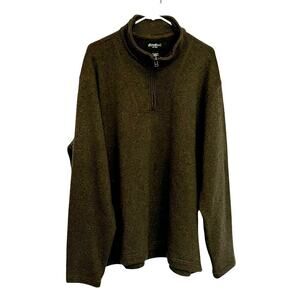 Eddie Bauer Men's XXL Pullover Long Sleeve Sweatshirt Olive Green